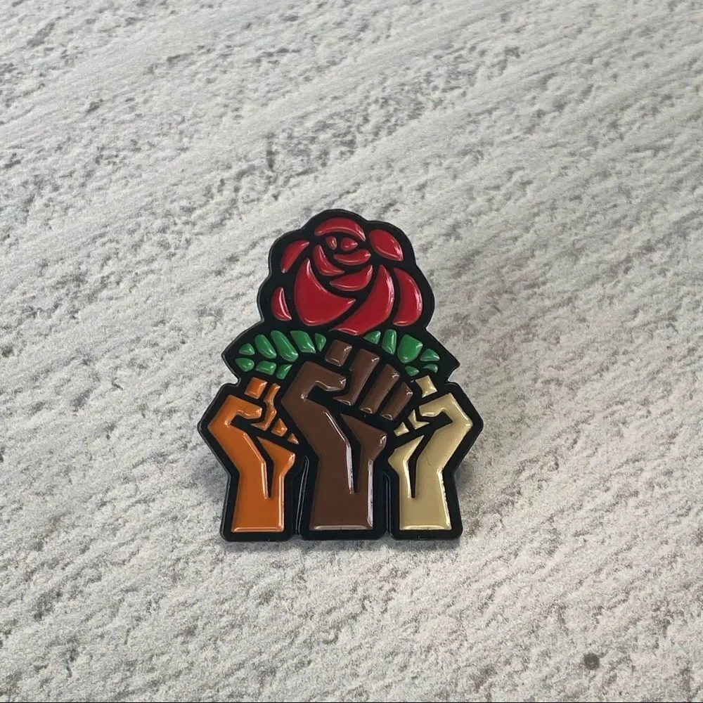 BLM Unity Fists Enamel Pin/ Brooch Lapel
